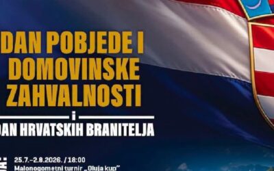 Knin, 29.07.2026. – Predstavljanje Udruge  povodom obilježavanja 31. Obljetnice VRO Oluje, te Dana pobjede i domovinske zahvalnosti i Dana hrvatskih branitelja.